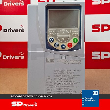 INVERSOR MONO/TRIFÁSICO 200-240V 7,3A 2CV CFW500B07P3B2DB20G2 WEG