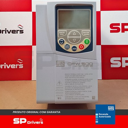 INVERSOR TRIFÁSICO 380-480V 6,5A 3CV CFW500B06P5T4DB20G2 WEG