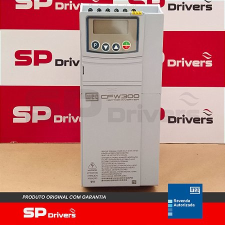 INVERSOR TRIFÁSICO 380-440V 15A 10CV CFW300C15P0T4DB20 WEG