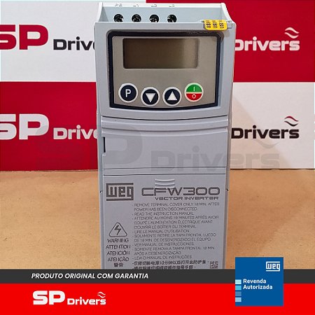INVERSOR TRIFÁSICO 380-440V 1,1A 0,5CV CFW300A01P1T4NB20 WEG
