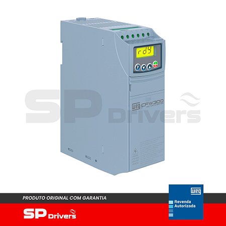 INVERSOR TRIFÁSICO 380-440V 1,8A 1CV CFW300B01P8T4DB20 WEG