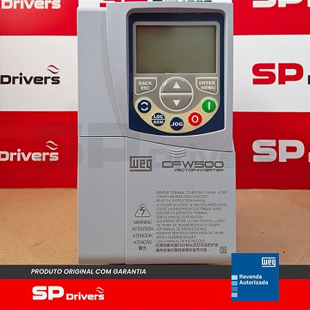 INVERSOR MONO/TRIFÁSICO 200-240V 10A 3CV CFW500B10P0B2DB20G2 WEG