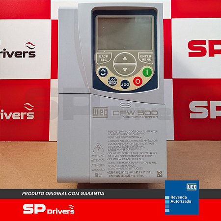 INVERSOR TRIFÁSICO 380-480V 4,3A 2CV CFW500B04P3T4DB20G2 WEG