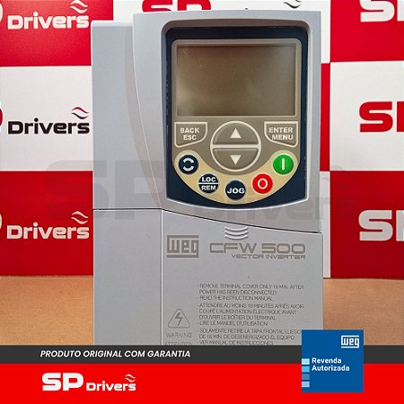 INVERSOR TRIFÁSICO 200-240V 16A 5CV CFW500B16P0T2DB20G2 WEG