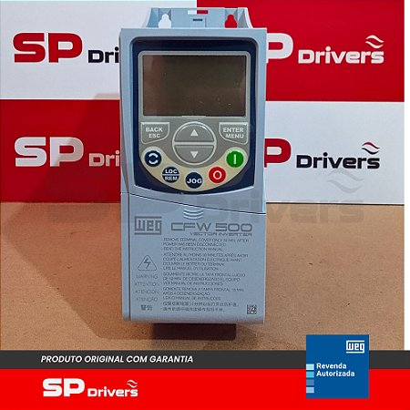 INVERSOR TRIFÁSICO 380-480V 1A 0,25CV CFW500A01P0T4NB20G2 WEG