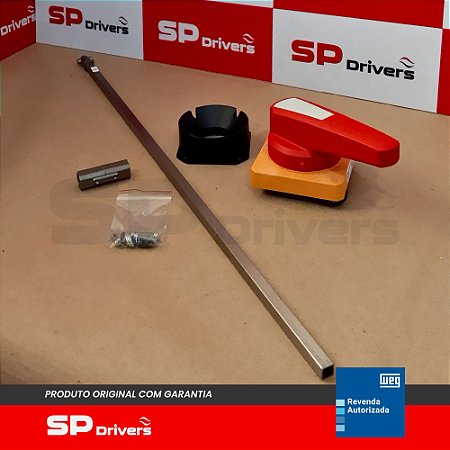 MANOPLA PARA PORTA PAINEL PLASTICO MRX RIF HSE 105 mm 600 mm VERMELHA ATE 1000V