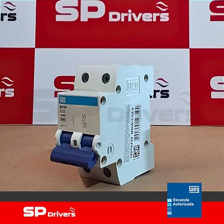 MINIDISJUNTOR TERMOMAGNETICO MDW-C 32A 2 POLOS 230/400VCA 3kA