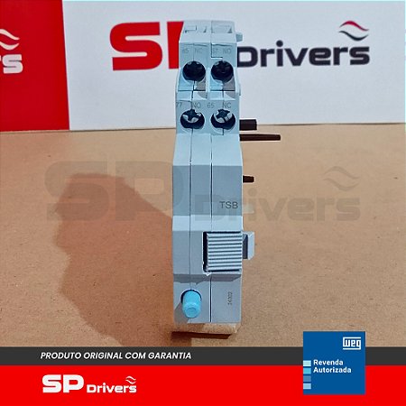 BLOCO SINALIZADOR DISPARO AZUL TSB 2 NA+2 NF (TSB) Ue=690 Vca PARA DISJUNTOR-MOTOR MPW12/18/40/80