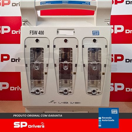 CHAVE SECCIONADORA SACA FUSIVEL FSW 400A 3 POLOS