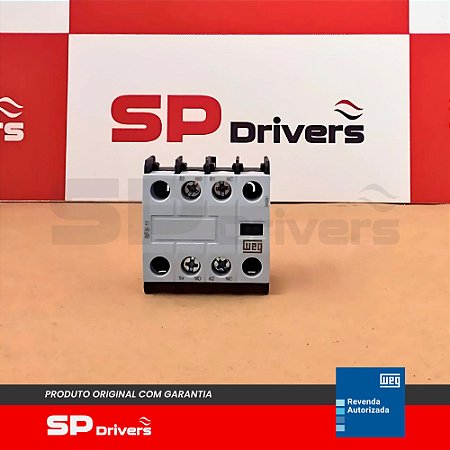 BLOCO CONTATO AUXILIAR FRONTAL BFB 1NA+1NF COM PARAFUSO Ui max=660/690 Volts AZUL CONTATOR CWB9-125