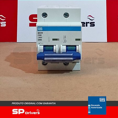 MINIDISJUNTOR TERMOMAGNETICO MDW-C80-2 80A 2 POLOS