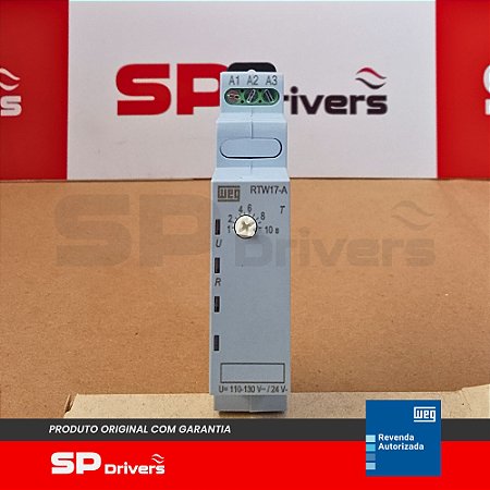 RELE TEMPORIZADOR RTW17-A01U010SE37 1 NA/NF 1-10S 110-130V 50/60HZ/24VDC