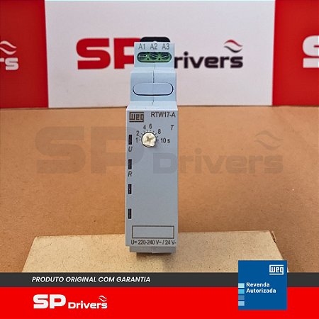 RELE TEMPORIZADOR RTW17-A01U010SE40 1 NA/NF 1-10S 220-240V 50/60HZ/24VDC