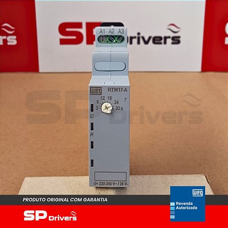 RELE TEMPORIZADOR RTW17-A01U030SE40 1 NA/NF 3-30S 220-240V 50/60HZ/24VDC