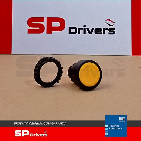 BOTÃO CSW-BF3-WH FACEADO PULSADOR AMARELO