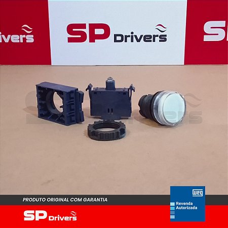 SINALEIRO CSW-SD0-FE10-3VF DIFUSO INCOLOR/BRANCO 22MM DE RESINA TERMOPLASTICA 110-130V50/60HZ-CC