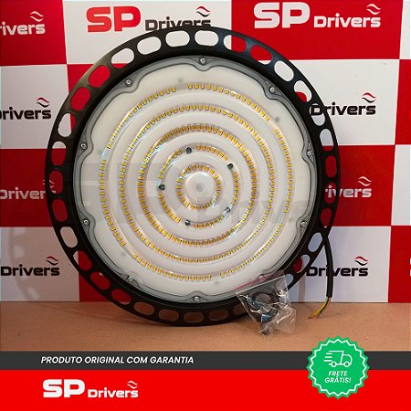 LUMINARIA HIGH BAY 200W 30.000LM 6500K UFO BRASILED ESSENTIAL IP65