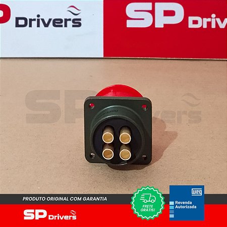 CONECTOR CIRCULAR MACHO 4 VIAS