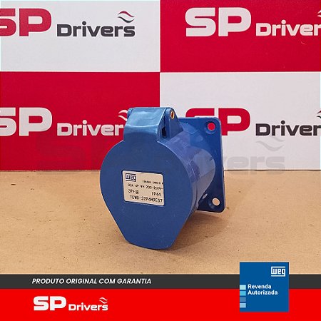 TOMADA INDUSTRIAL EMBUTIR TEWD 32 A 4P 9H 200-250 VCA/CC