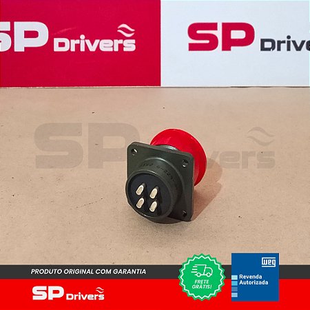 CONECTOR CIRCULAR MACHO 4 VIAS