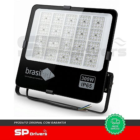 REFLETOR FLOODLIGHT FL002-1P-300 MIDPRO3 300W 30.00LM FP 0.9 6500K BRASILED