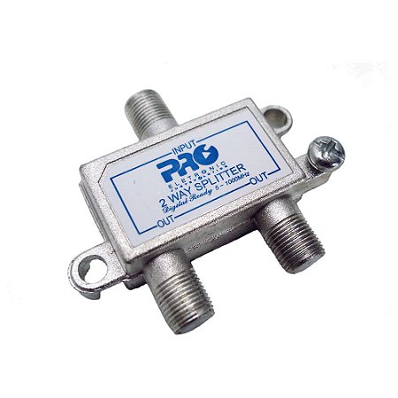 DIVISOR DE SINAL DE ANTENA 1X2 DE BAIXA 1GHZ PRO ELETRONIC - PQDV-1022B