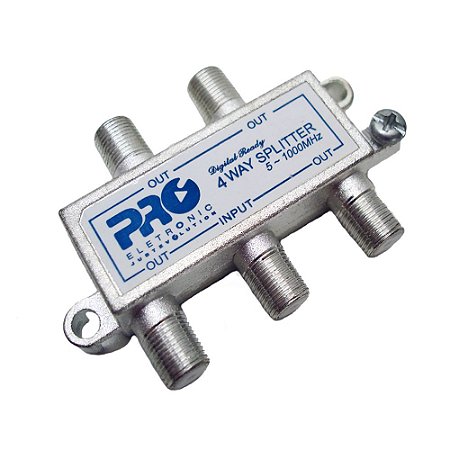 DIVISOR DE SNAL DE ANTENA 1X4 DE BAIXA PRO ELETRONIC - PQDV-1024B