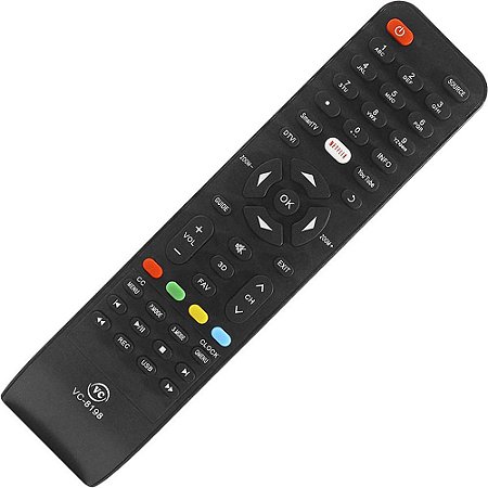 CONTROLE PARA TV PHILCO COM BOTÃO NETFLIX, YOUTUBE, SMART TV LED/LCD/ SMART TV/4K