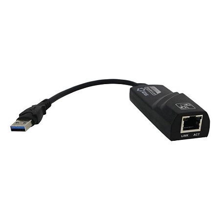 ADAPTADOR ETHERNET USB 3.0 REDE GIGABIT RJ45 10/100/1000