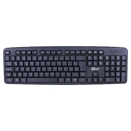 TECLADO USB PRETO COM FIO
