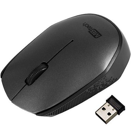 MOUSE ÓPTICO SEM FIO 2,4GHZ 1600 DPI USB