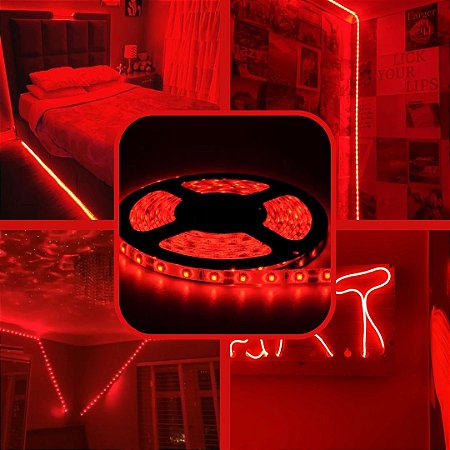 FITA LED VERMELHO 12V 5 METROS