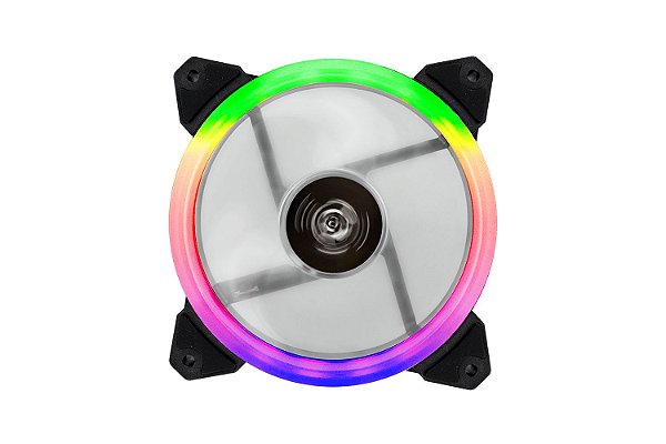 COOLER FAN RGB GAMER 120MM MUITO POTENTE 1200RPM PARA GABINETE CPU