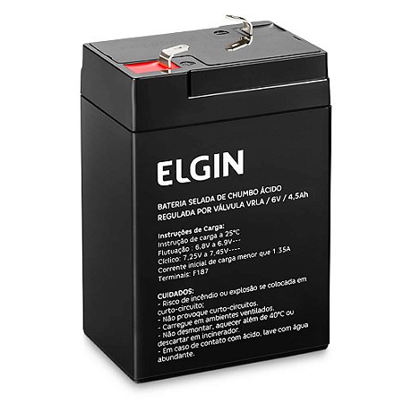 Bateria Selada 6V 4,5Ah Elgin Original