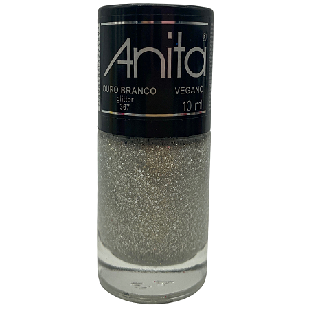 Esmalte Ouro Branco Glitter - Anita