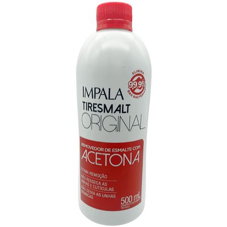 Removedor de Esmalte com Acetona Tiresmalt Impala Original 500ml