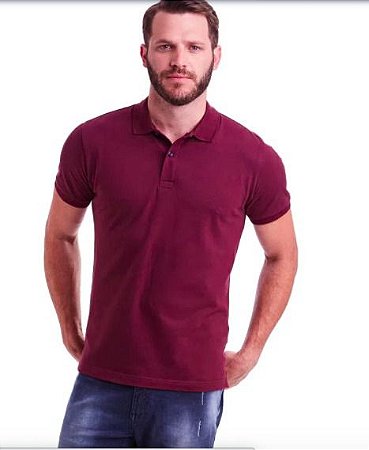 vermelho bordo camisa