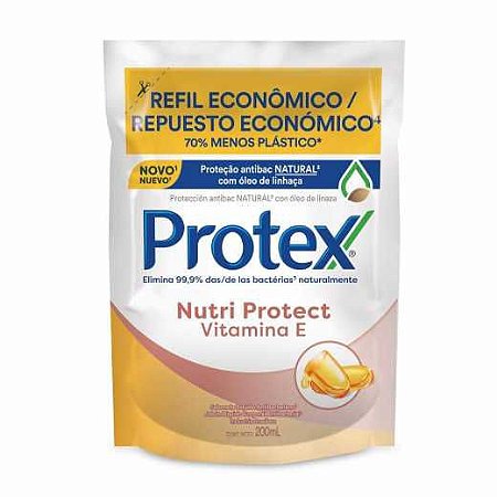 Sabonete Líquido Protex Refil Nutri Protect Vitamina E 200ml