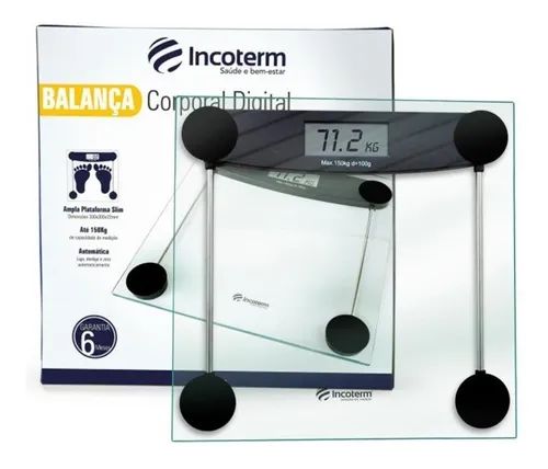 Balança Corporal Digital POP até 150kg - Incoterm