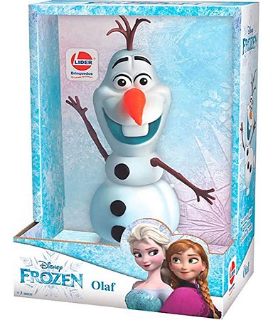 Boneco Olaf Em Vinil Articulado Lider Brinquedos - 2598