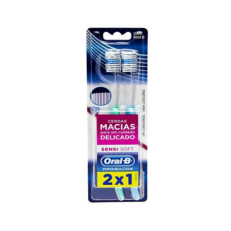 Escova Dental Oral - B Sensi Soft 35 Macia Com 2 Unidades