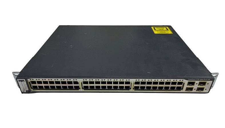 Switch Cisco Catalyst 3750 Poe 48 Portas Ws-c3750-48ps-s