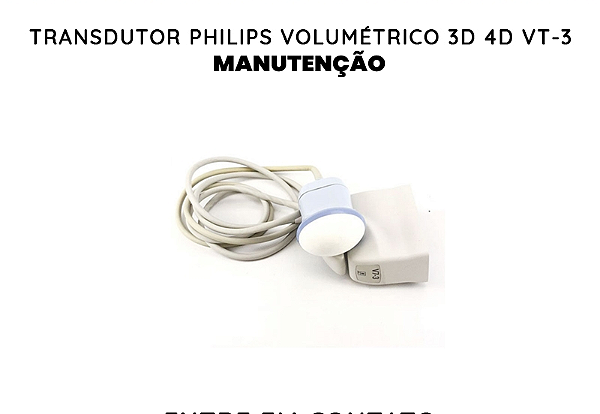 Transdutor Philips Volumetrico 3d 4d Vt 3