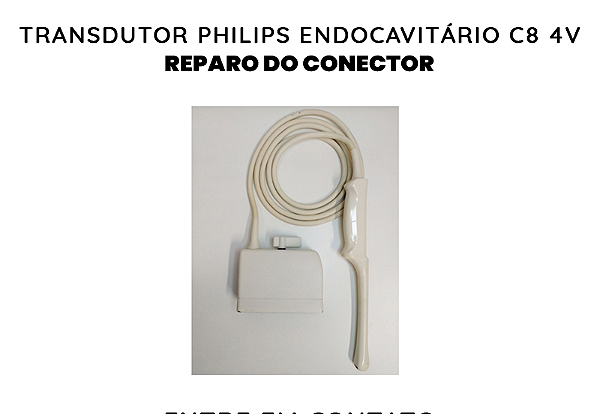 Conector Transdutor Philips Endocavitario C8 4v
