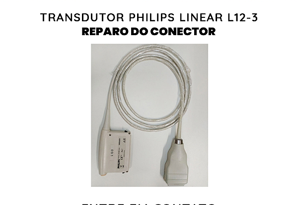 Conector Transdutor Philips Linear L12 3