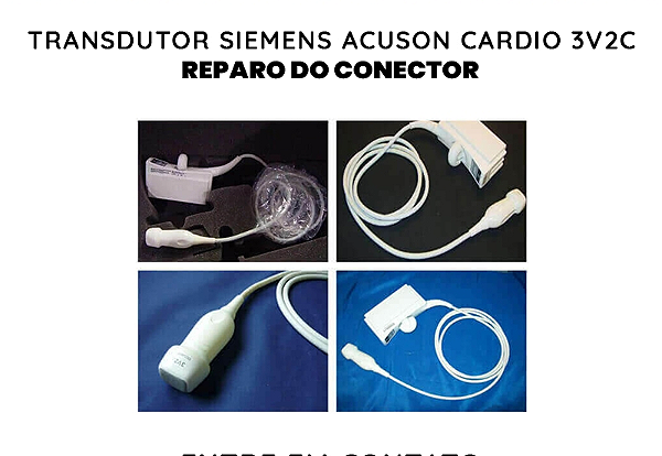 Conector Transdutor Siemens Acuson Cardio 3v2c