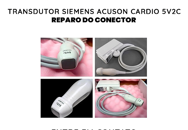 Conector Transdutor Siemens Acuson Cardio 5v2c