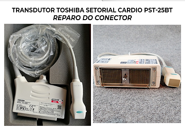 Conector Transdutor Toshiba Setorial Cardio Pst 25bt