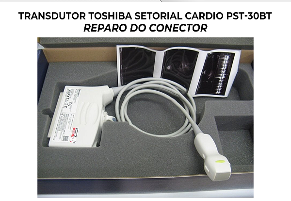 Conector Transdutor Toshiba Setorial Cardio Pst 30bt