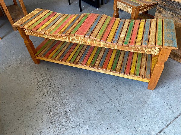 Banco sapateiro onda 120cm